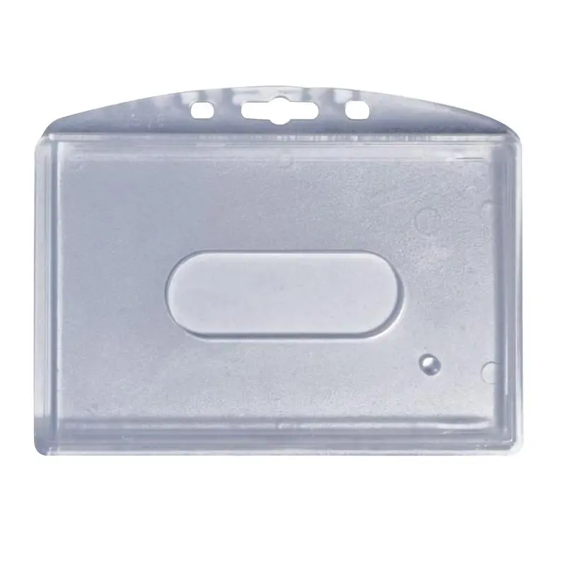 Cristal/Frosted horizontal badge holder (x100)