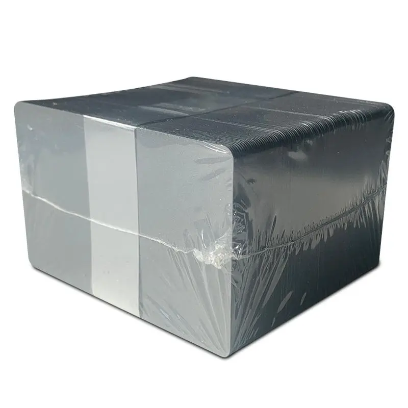 Silver coloured cards with solid core coloured edges (x100)