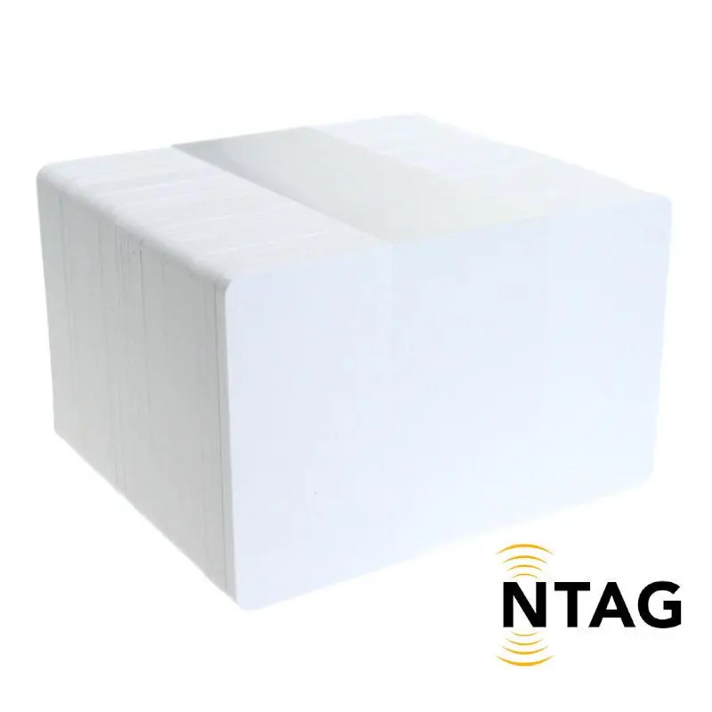 Blank White NTAG213 NXP NFC Cards (x100)