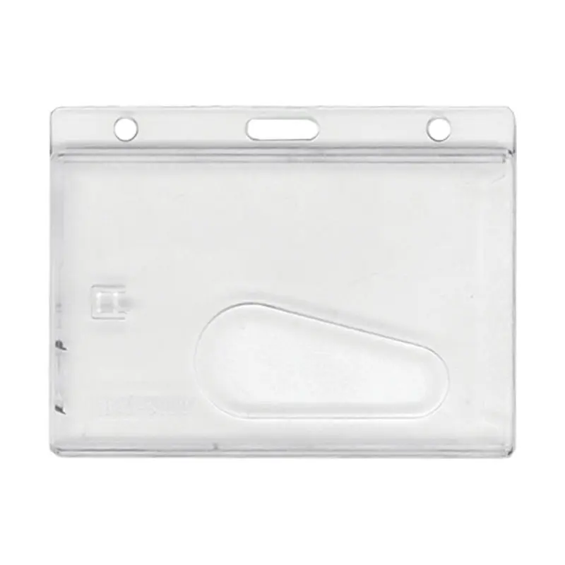 Clear enclosed Rigid Card Holder, Landscape horizontal (x50)