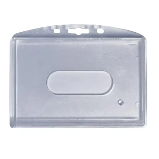 [IDS78] Cristal/Frosted horizontal badge holder (x100)