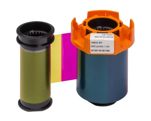 [RT4F101E100] Ruban couleur YMCK Evolis Agilia - 600 faces