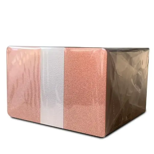 [CPVC-BR] Bronze metallic coloured cards with solid core coloured edges (x100)