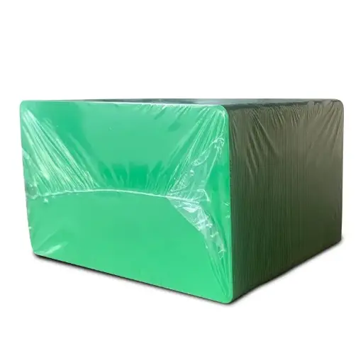 [CPVC-VERT] Green coloured cards with solid core coloured edges (x100)