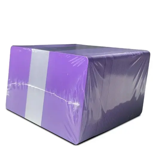 [CPVC-VI] Purple coloured cards with solid core coloured edges (x100)
